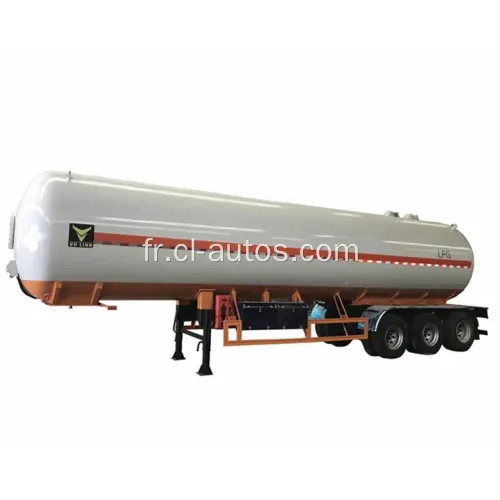 3 essieux 56000L LPG Tanker de réservoir de gaz SEMI